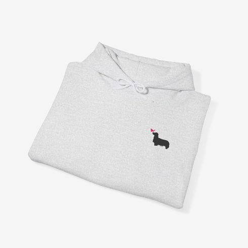 Longhaired Dachshund Hoodie for Women - Cute Dachshund Hoodie Sweatshirt